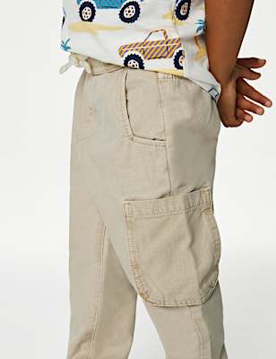 Pure Cotton Cargo Trousers