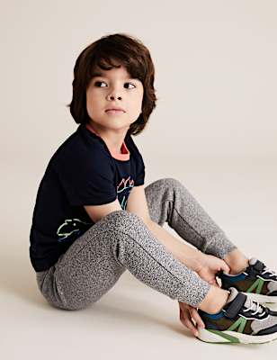 Cotton Rich Draw Cord Joggers (3 Mths - 7 Yrs)
