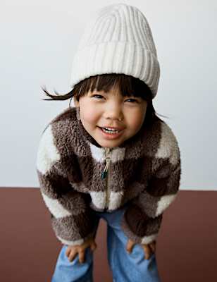 Borg Checked Fleece Lined Jacket (2-8 Yrs)