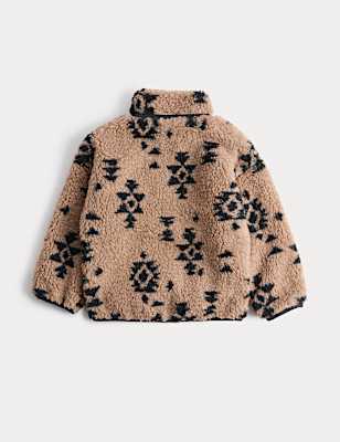 Borg Patterned Fleece Jacket (2-8 Yrs)