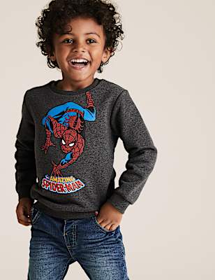 Cotton Marvel Spider-Man™ Sweatshirt (2-7 Yrs)