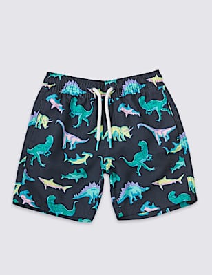 Sustainable Dinosaur Print Swim Shorts (3 Months - 7 Years)