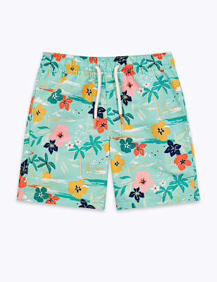 Tropical Print Swim Shorts (2-7 Yrs)