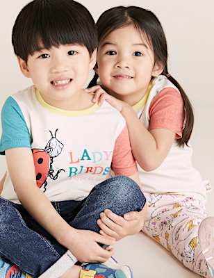 Pure Cotton Roald Dahl&trade; & NHM&trade; T-Shirt (2-7 Yrs)