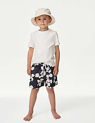 Mini Me Floral Swim Shorts (2-8 Yrs)