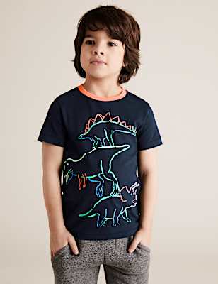 Organic Cotton Dinosaur T-Shirt (2-7 Yrs)