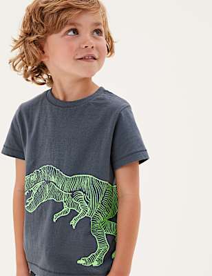 Pure Cotton Dinosaur T-Shirt (2-7 Yrs)