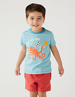Pure Cotton Octopus T-Shirt