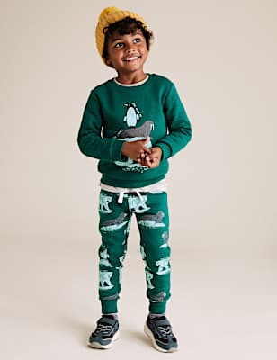 Cotton Arctic Animals Joggers (2-7 Yrs)