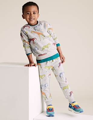 Organic Cotton Animal Joggers (2-7 Yrs)