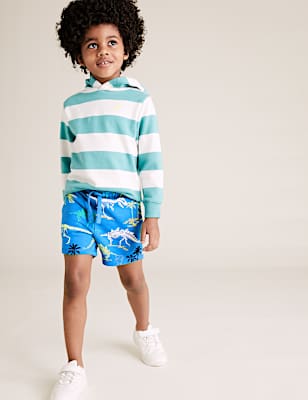 Organic Cotton Dinosaur Skeleton Shorts