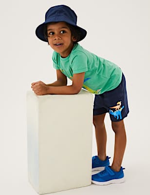 Cotton Rich Dinosaur Shorts (2-7 Yrs)