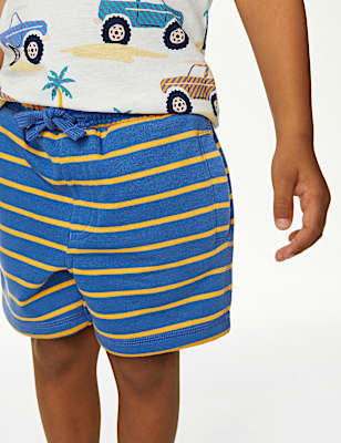 Cotton Rich Striped Shorts