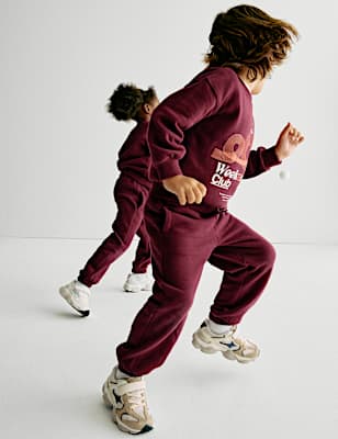 Cotton Rich Plain Joggers (2-8 Yrs)