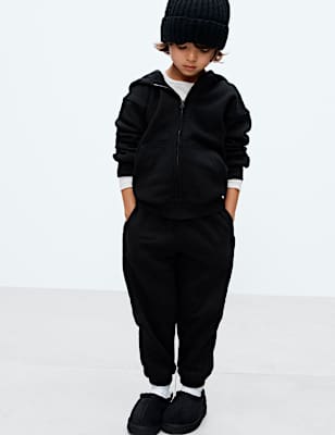 Cotton Rich Plain Joggers (2-8 Yrs)