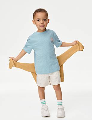 Pure Cotton Graphic Slogan T-Shirt (2-8 Yrs)