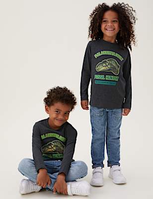 NHM™ Cotton Rich Dinosaur Top (2-12 Yrs)