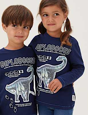 NHM&trade; Pure Cotton Dinosaur Top (2-12 Yrs)