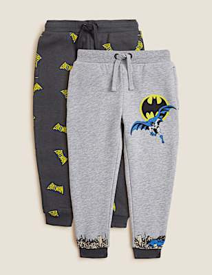 2pk Cotton Rich Batman™ Joggers (2-3 Yrs)