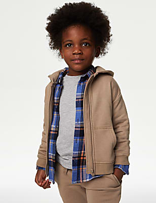 Cotton Rich Zip Hoodie (2-8 Yrs)