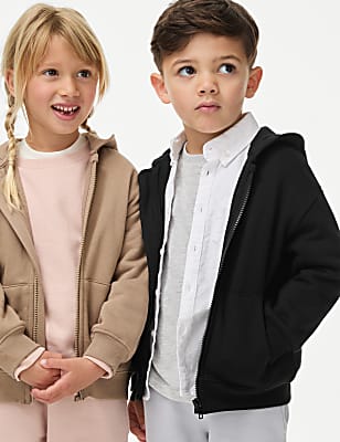 Cotton Rich Zip Hoodie (2-8 Yrs)