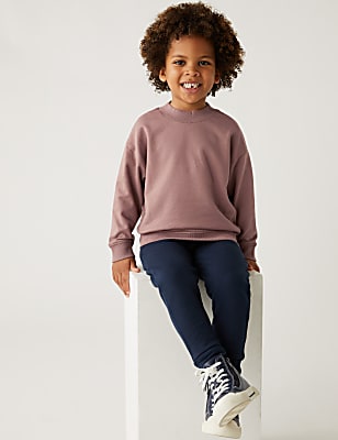 Cotton Rich Plain Sweatshirt