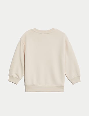 Cotton Rich Awesome Slogan Sweatshirt (2-8 Yrs)