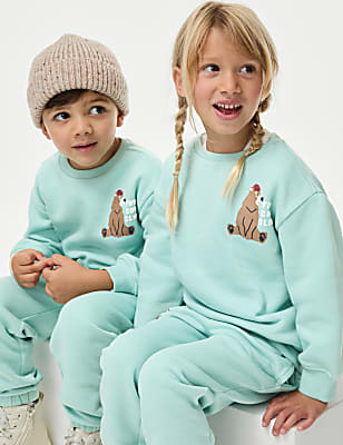 Cotton Rich Bear Sweatshirt (2-8 Yrs)