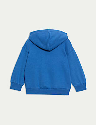 Cotton Rich Slogan Hoodie (2-8 Yrs)