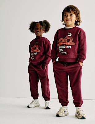 Cotton Rich Graphic Sweatshirt (2-8 Yrs)