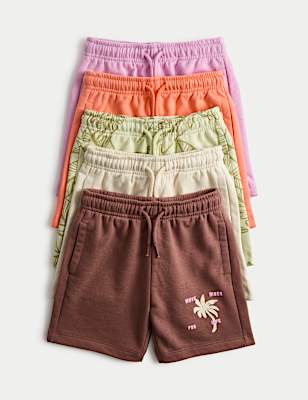 5pk Cotton Rich Shorts (2-8 Yrs)