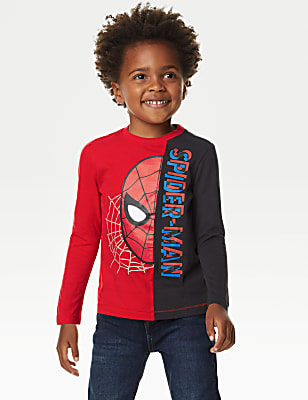 Pure Cotton Spider-Man™ Top (2-8 Yrs)