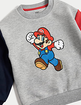 Cotton Rich Super Mario&trade; Sweatshirt (2-8 Yrs)