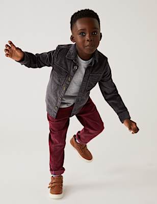 2pc Cotton Rich Shirt and T-Shirt