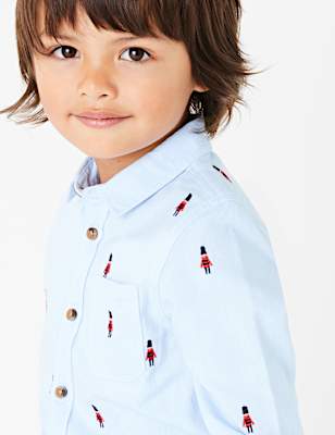 Cotton Soldier Print Shirt (3 Months - 7 Years)