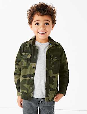 Cotton Camouflage Print Shirt with T-Shirt (2-7 Yrs)