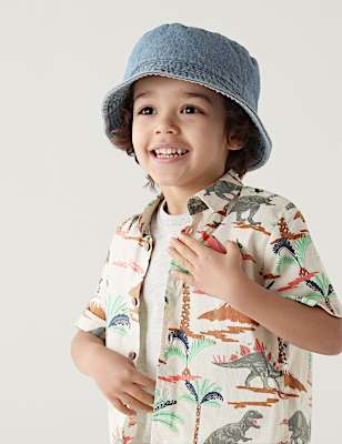 2pc Pure Cotton Dinosaur Shirt and T-Shirt (2-7 Yrs)