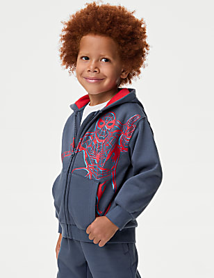 Cotton Rich Spider-Man&trade; Zip Hoodie (2-8 Yrs)