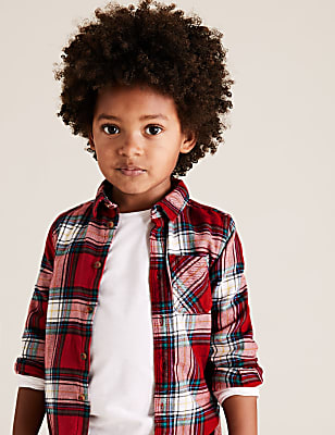 2 Piece Cotton Shirt & T-Shirt Set (2-7 Yrs)