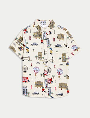 Pure Cotton London Print Shirt (2-8 Yrs)