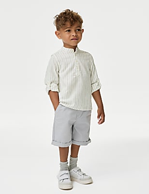 Cotton Rich Striped Shirt (2-8 Yrs)