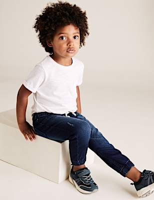 Regular Denim Cuffed Hem Jeans (2-7 Yrs)