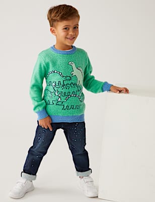 Cotton Rich Dinosaur Jumper