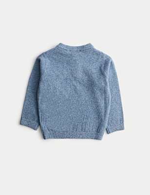 Henley Knitted Jumper (0-8 Yrs)