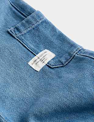 Relaxed Denim Cargo Jeans (2-8 Yrs)