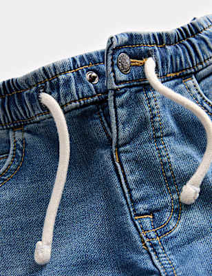 Straight Leg Cotton Rich Comfort Waist Jeans (2-8 Yrs)