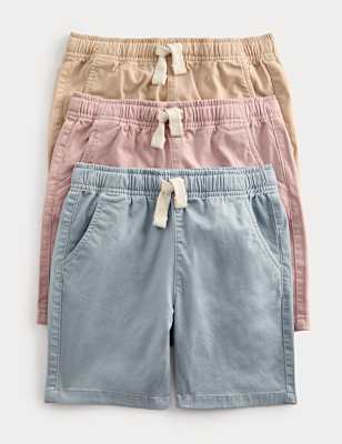 3 Pack Cotton Rich Shorts (2-8 Yrs)