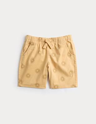 Cotton Rich Sun Print Shorts (2-8 Yrs)