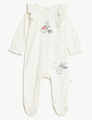 2pk Cotton Blend Peter Rabbit&trade; Sleepsuits