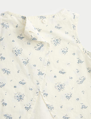 2 Piece Floral Outfit With Knickers (0-12 Mths)